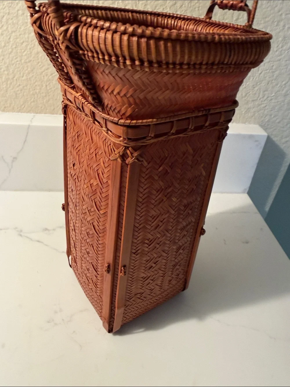 Vintage Ikebana Basket Small